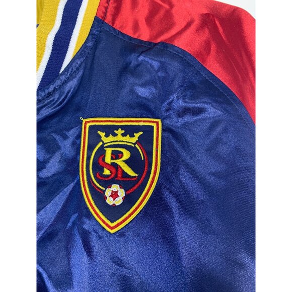 Rare Mitchel & Ness MLS Soccer Womens Satin Jacket Real Salt Lake Team S NWT - Picture 3 of 9